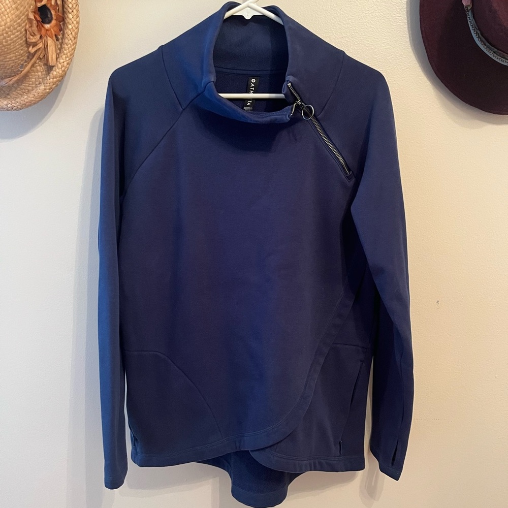 Athleta Navy Jacket with Unique Design